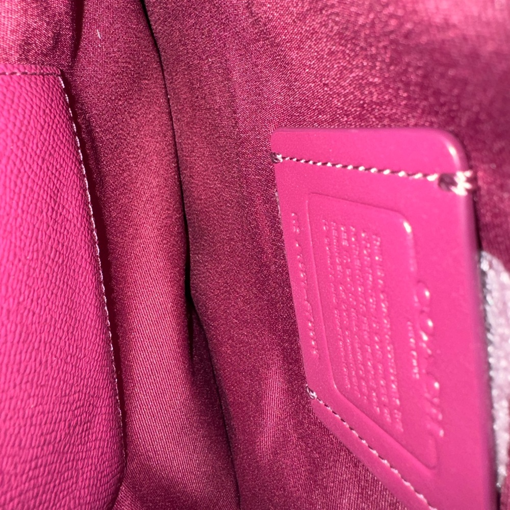 Coach Maroon and Blue Pouch - Picture 3 of 8